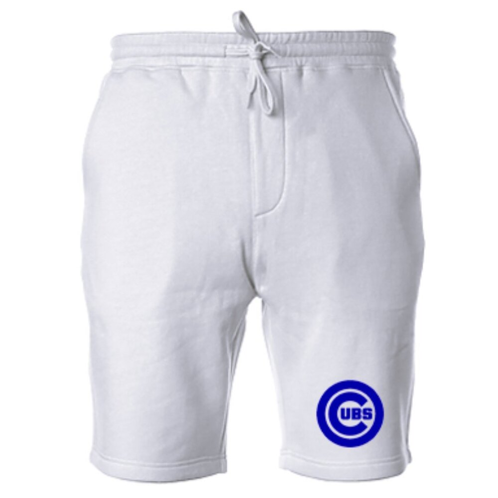 NEW Chicago Cubs Color Pop Fleece Sweat Shorts Pants WHITE